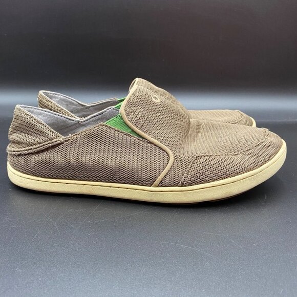 Olukai Nohea Mesh Slip On Tan Sneakers Men's Size 8.5 - Picture 6 of 10